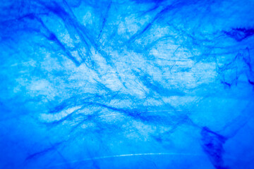 Macro shot of blue marbled vinyl record
