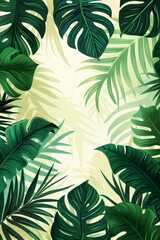 Tropical Elegance: Exotic Monstera Leaf Pattern Design