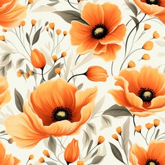Embrace the beauty of nature in your designs with seamless patterns adorned with flowers and leaves
