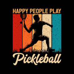 Pickleball t-shirt design. Funny Pickleball vector t-shirt design, Funny Vintage Pickleball t-shirt Design Pickleball Lover T-shirt