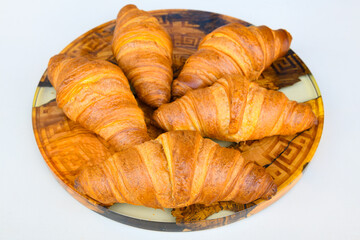 Turkish pastry product , tasty pogaca. Simit, gevrek. Turkish Pastries; peynirli, patatesli, kasarli pogaca, borek, acma, ay coregi at patisserie showcase.