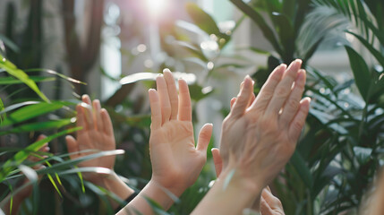 A squad of palms united in a team notion. office coworkers communicated on innovation proposals and boosted success with diverse commercial humans applauding to establish a circle. 