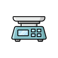 kitchen scale icon vector design template simple and clean