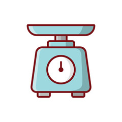 Fototapeta premium kitchen scale icon vector design template simple and clean
