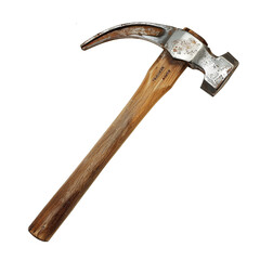 Hammer with transparent background, symbolizing construction, renovation, and craftsmanship