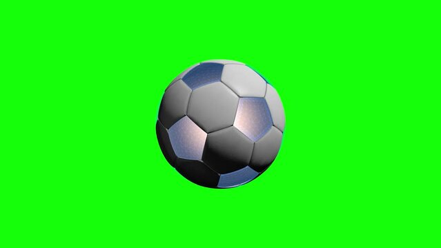 soccer ball on green background