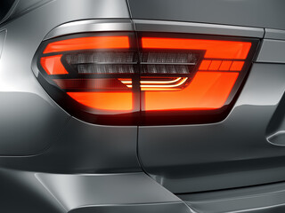 Close up of an SUV Tail Light 