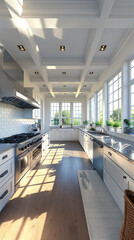 Interior of modern kitchen