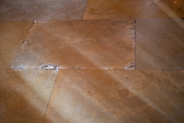 Cracked tiles floor or wall