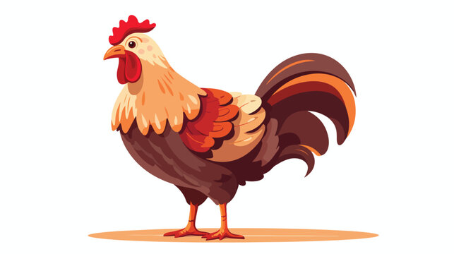 A premium download icon of chicken turkey 2d flat c
