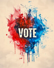 Vote poster. Election and political awareness. 