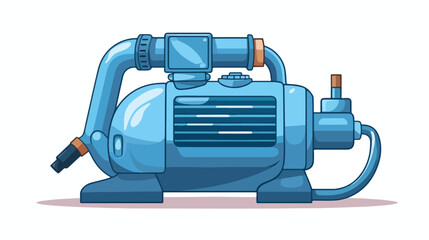 A symbol of air pump 2d flat cartoon vactor illustr