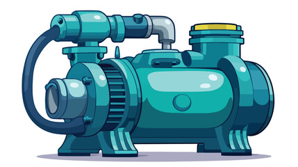 A symbol of air pump 2d flat cartoon vactor illustr