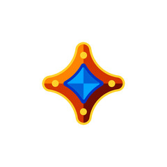 Vector amber diamond logo illustration design