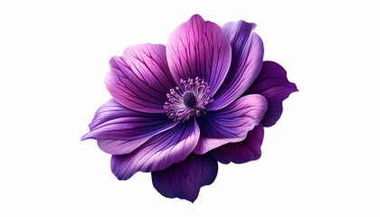 Naklejka na ściany i meble purple flower isolated on white background