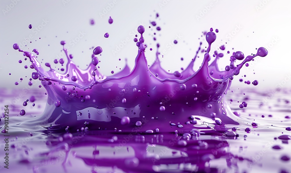 Canvas Prints lavender color splash