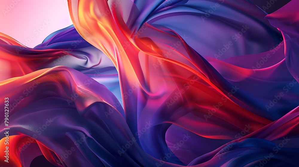 Poster abstract background with flowing shape