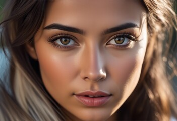 Obraz premium A Portrait Of Breathtakingly Gorgeous, Exotic, Beautiful Woman.