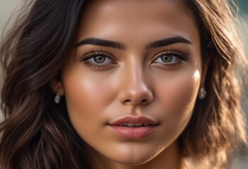 Obraz premium A Portrait Of Breathtakingly Gorgeous, Exotic, Beautiful Woman.