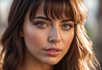 Obraz premium A Portrait Of Breathtakingly Gorgeous, Exotic, Beautiful Woman.