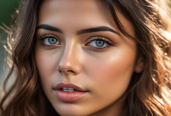 Fototapeta premium A Portrait Of Breathtakingly Gorgeous, Exotic, Beautiful Woman.