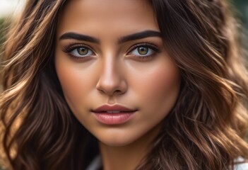 Obraz premium A Portrait Of Breathtakingly Gorgeous, Exotic, Beautiful Woman.