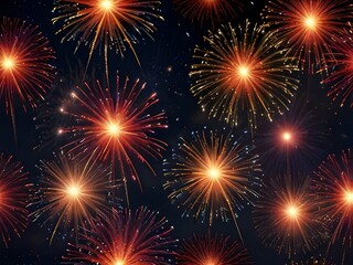 Naklejka premium Firecrackers, fireworks