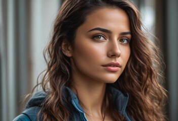A Portrait Of Breathtakingly Gorgeous, Exotic, Beautiful Woman.
