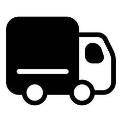 Truck icon for shipping, delivery and transportation