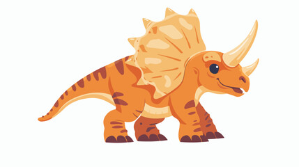 Funny dinosaur or triceratops and Wild And Free sloga