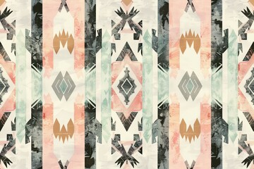 Abstract Tribal Pattern Wallpaper