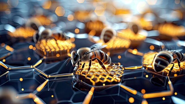 Honeycomb and efficient energy circuits mimicking natures design