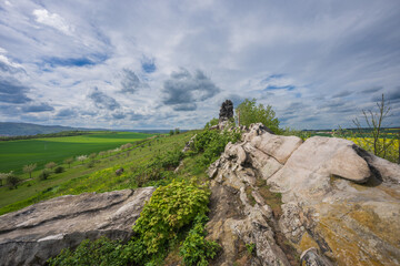 Teufelsmauer (Devil's Wall) near Timmenrode in Harz national park (Germany) is a rock formation made of hard sandstones.