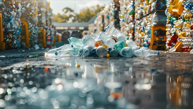 Echoes of Consumption: A Symphony of Recyclables. Concept Environmentally Conscious Living, Upcycled Art, Sustainable Design