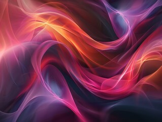 Fototapeta premium Colorful abstract background with smooth blurred shapes.