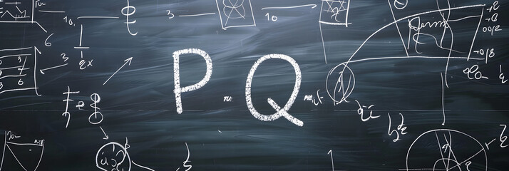 Mastering Quadratics: An In-depth Understanding of the PQ Formula on Chalkboard