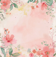 꽃 배경 일러스트레이션