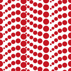 Seamless pattern with polka dot circles vector artistic print for textile paper decor wallpaper background endless creative art