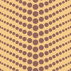 Seamless pattern with polka dot circles vector artistic print for textile paper decor wallpaper background endless creative art