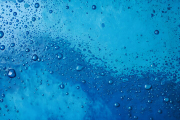 Deep Dive Dreamscape: Abstract Blue Grunge Layers Create Ethereal Effect. Grungy Blues Blend in Abstract Liquid Artwork. generative AI