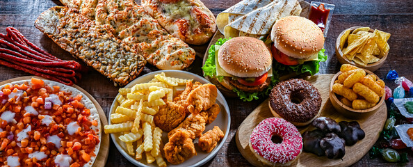 Foods enhancing the risk of cancer. Junk food