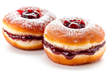 donuts isolated on white background