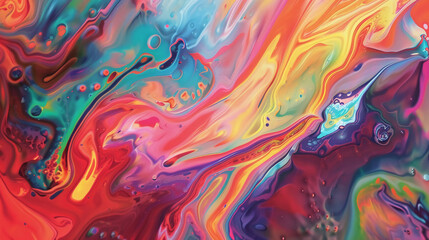 Fototapeta premium expression of psychedelic art, abstract, quantum inspiration minimalist, refined, cerebral creation harmonious colors --ar 16:9 --stylize 50