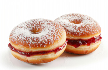 donuts isolated on white background