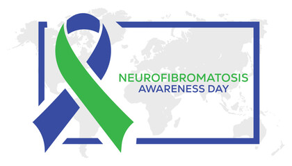 Neurofibromatosis Awareness Day observed every year in May. Template for background, banner, card, poster with text inscription.