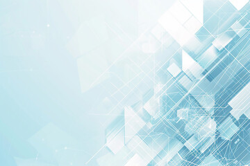 Graphic Abstract background with light blue and white geometric shapes, Abstract grey and blue geometric minimal motion background