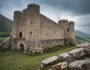 ruins of a abandoned ancient castle