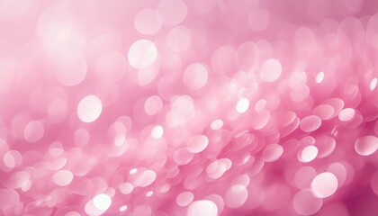 Blushing Bokeh: Abstract Pink Circular Texture Background