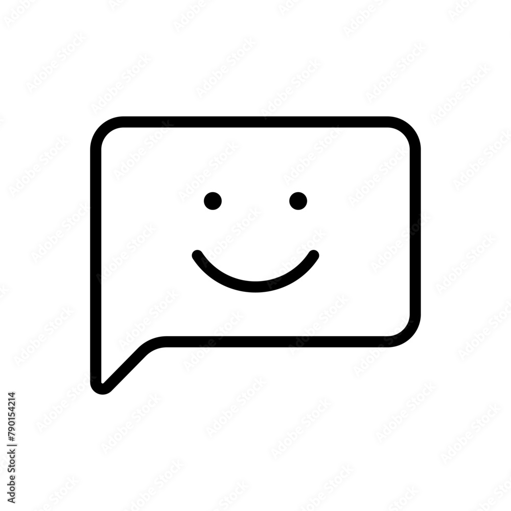 Aufkleber positive feedback outline vector icon isolated on white background. positive feedback line vector ic