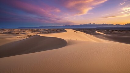 Fototapeta na wymiar The desert sky at dusk is a sight to behold The deep